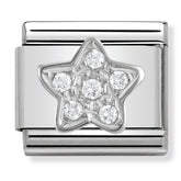 Nomination Composable Classic Link 330304/02 Star with CZ in 925 Silver